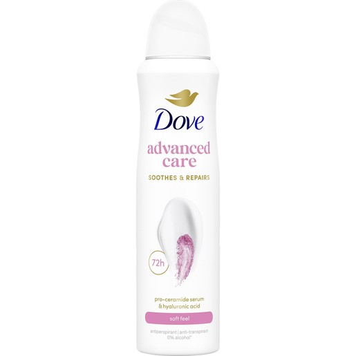 Dove Advanced Care 72h Soft Feel Peony & Amber Scent 150ml