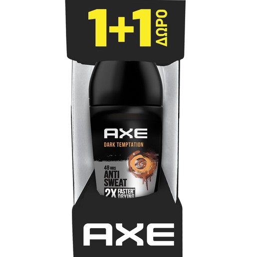 Axe Promo Dark Temptation 48h Anti Sweat  Antiperspirant Roll-On 2x50ml