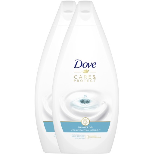 Dove Πακέτο Προσφοράς Care & Protect Shower Gel with Antibacterial Ingredient 2x450ml (1+1 Δώρο)