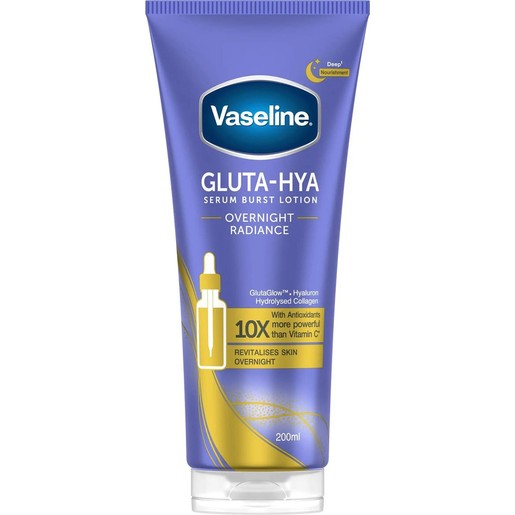Vaseline Gluta-Hya Overnight Radiance Serum Burst Lotion 200ml
