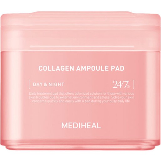 Mediheal Day & Night Collagen Ampoule Toner Pads 100 Τεμάχια