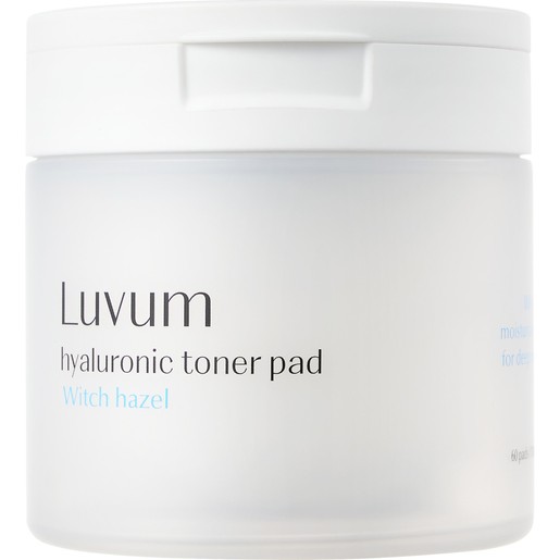 Luvum Hyaluronic Toner Witch Hazel Pad 60 Τεμάχια Luvum Hyaluronic Toner Witch Hazel Pad 60 Τεμάχια