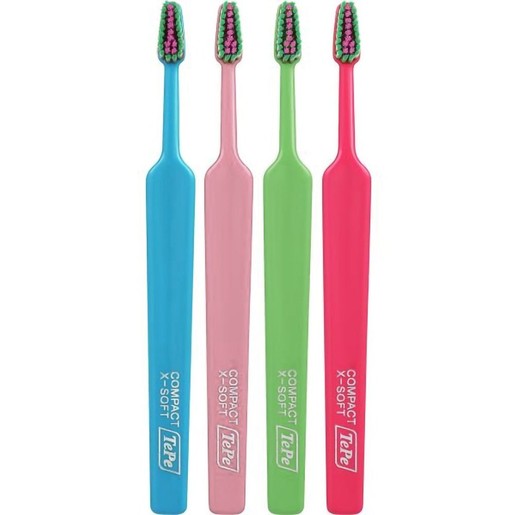 Tepe Colour Compact Extra Soft Toothbrush 4 Τεμάχια - Multicolor 5