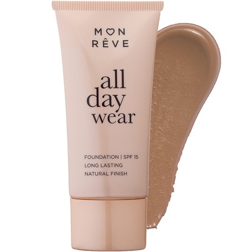 Mon Reve All Day Wear Matte Foundation Spf15 with Medium to High Coverage 35ml - 107