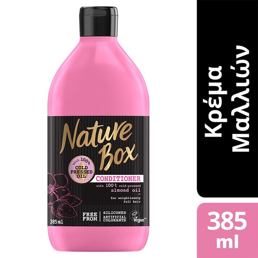 Nature Box Conditioner Almond Κρέμα Μαλλιών για Όγκο με Έλαιο Αμυγδάλου 385 ml Nature Box Conditioner Almond Κρέμα Μαλλιών για Όγκο με Έλαιο Αμυγδάλου 385 ml