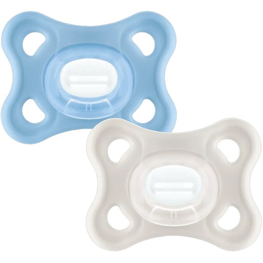 Mam Comfort Silicone Soother 3-12m 2 Τεμάχια, Κωδ 127SB - Μπλε / Κρεμ