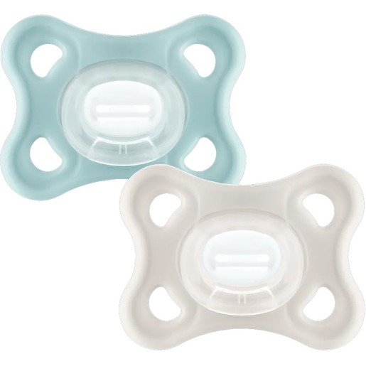 Mam Comfort Silicone Soother 3-12m 2 Τεμάχια, Κωδ 127SU - Μέντα / Κρεμ