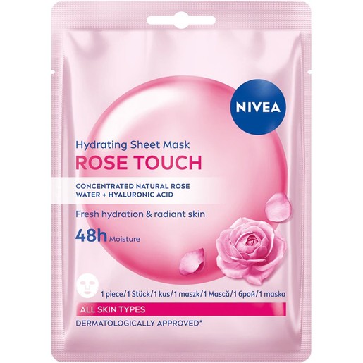 Nivea Rose Touch Hydrating Sheet Mask 1 Τεμάχιο
