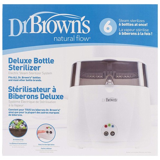 Dr Brown Deluxe Electric Bottle Sterilizer Ηλεκτρικός Αποστειρωτής Ατμού AC043 Dr Brown Deluxe Electric Bottle Sterilizer Ηλεκτρικός Αποστειρωτής Ατμού AC043