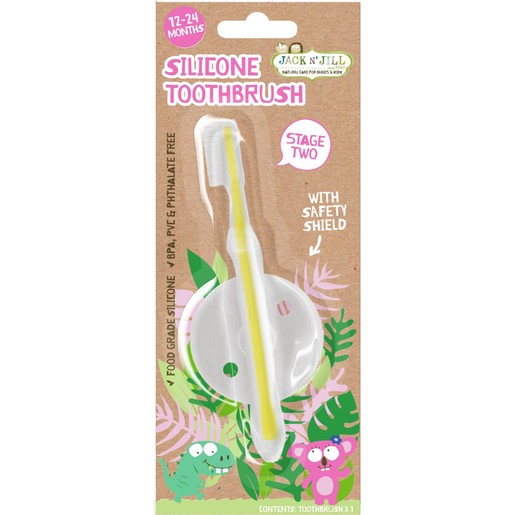 Jack n\' Jill Stage 2 Silicone Toothbrush 12-24m 1 Τεμάχιο