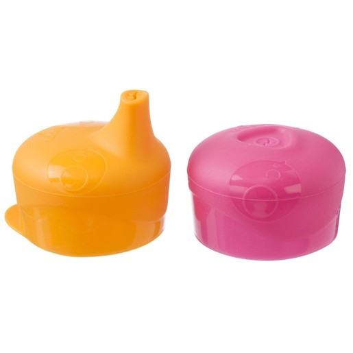 b.box Universal Silicone Lids Spout Top & Lid & Straw 9m+, 2 Τεμάχια 