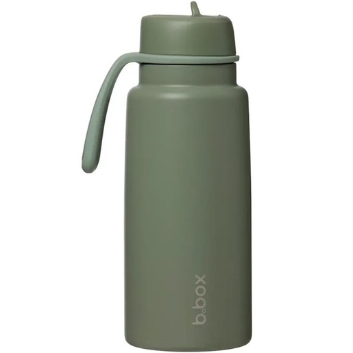 b.box Insulated Flip Top Drink 1L Bottle - Olive