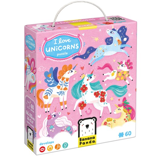 Banana Panda I Love Unicorns Puzzle 4 Years+, 1 Τεμάχιο