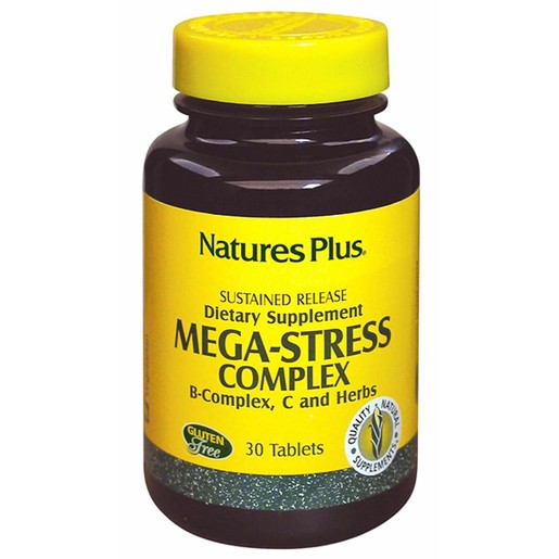 Natures Plus Mega Stress Complex Ισχυρή Φόρμουλα Κατά του Άγχους 30tabs Natures Plus Mega Stress Complex Ισχυρή Φόρμουλα Κατά του Άγχους 30tabs