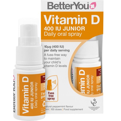 BetterYou Vitamin D 400IU Junior Daily Oral Spray 15ml