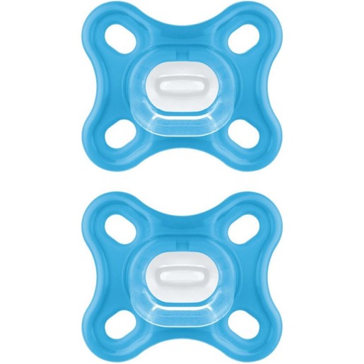 Mam Comfort Silicone Soother 0-2m 2 Τεμάχια, Κωδ 126S - Γαλάζιο