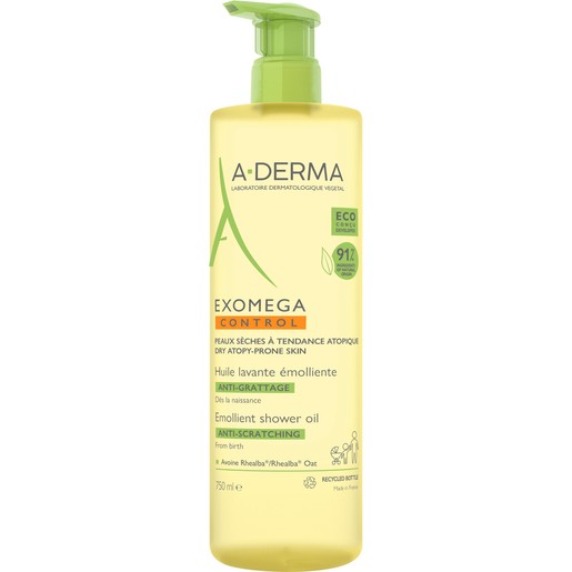 A-Derma Exomega Control Emollient Anti - Scratching Shower Oil 750ml