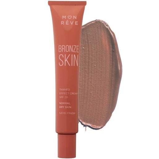 Mon Reve Bronze Skin Tanned Effect Cream for Normal & Dry Skin 30ml - 102 Medium Light