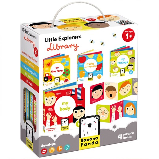 Banana Panda Little Explorers Library 1 Years+, 4 Τεμάχια