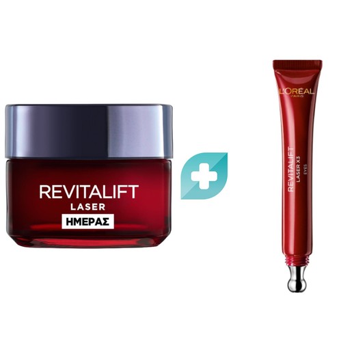 L\'oreal Paris Promo Revitalift Laser Renew Anti-Ageing Day Cream 50ml & Triple Action Eye Care Cream 15ml