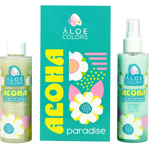 Aloe Colors Promo Aloha Paradise Invisible Oil Mist 150ml & Paradise Anti-aging Invisible Dry Oil 150ml