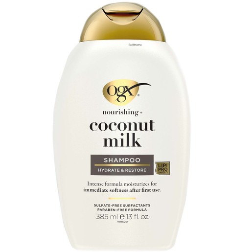 OGX Coconut Milk Nourishing Hydrating Shampoo 385ml OGX Coconut Milk Nourishing Hydrating Shampoo 385ml