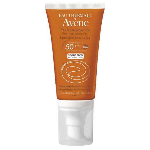 Avene Emulsion Teinte Spf50+ Dry Touch Αντηλιακό Γαλάκτωμα Προσώπου με Χρώμα για Λιπαρές & Μικτές Επιδερμίδες Χωρίς Άρωμα 50ml Avene Emulsion Teinte Spf50+ Dry Touch Αντηλιακό Γαλάκτωμα Προσώπου με Χρώμα για Λιπαρές & Μικτές Επιδερμίδες Χωρίς Άρωμα 50ml