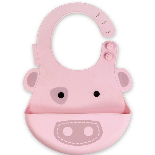 Marcus & Marcus Baby Bib Pig Silicone Σαλιάρα Σιλικόνης FDA με Χούφτα, με Ρυθμιζόμενο Ύψος, Γουρουνάκι Χρώμα Ροζ Marcus & Marcus Baby Bib Pig Silicone Σαλιάρα Σιλικόνης FDA με Χούφτα, με Ρυθμιζόμενο Ύψος, Γουρουνάκι Χρώμα Ροζ