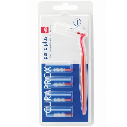 Curaprox Perio Plus 405 Μεσοδόντια Βουρτσάκια με Λαβή 5 Τεμάχια Curaprox Perio Plus 405 Μεσοδόντια Βουρτσάκια με Λαβή 5 Τεμάχια