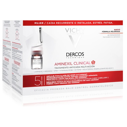 Vichy Dercos Aminexil Clinical 5 Femme 42 Μονοδόσεις χ 6ml Vichy Dercos Aminexil Clinical 5 Femme 42 Μονοδόσεις χ 6ml