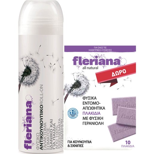 Power Health Fleriana Roll-On 100ml & Insect Repellent Tablets 10τμχ