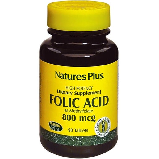 Nature\'s Plus Folic Acid Φυλλικό Οξύ 800mcg 90tabs Nature\'s Plus Folic Acid Φυλλικό Οξύ 800mcg 90tabs