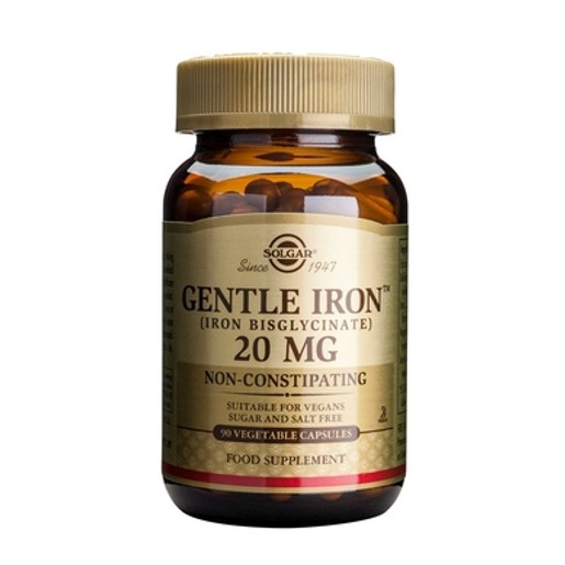 Solgar Gentle Iron 20mg veg.caps Solgar Gentle Iron 20mg veg.caps