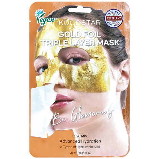 Kocostar Gold Foil Triple Layer Mask Κωδ 5606, 1 Τεμάχιο Kocostar Gold Foil Triple Layer Mask Κωδ 5606, 1 Τεμάχιο