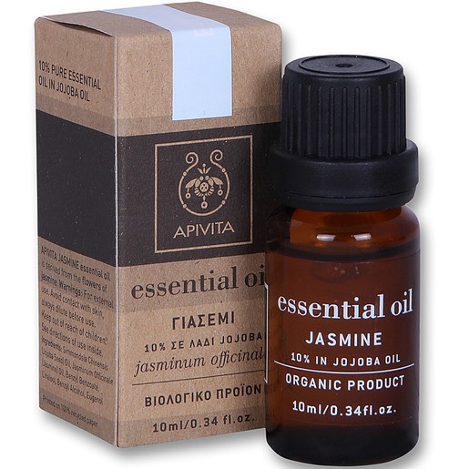 Apivita Essential Oil Jasmine Γιασεμί 10% Διάλυμα σε Λάδι Jojoba 10ml