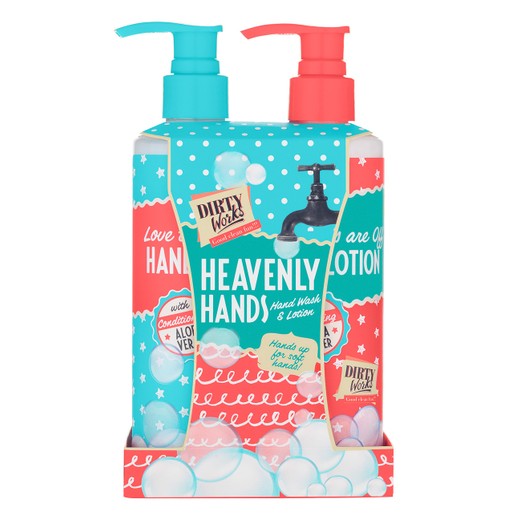 Dirty Works Heavenly Hands Wash & Lotion 2x250ml Dirty Works Heavenly Hands Wash & Lotion 2x250ml