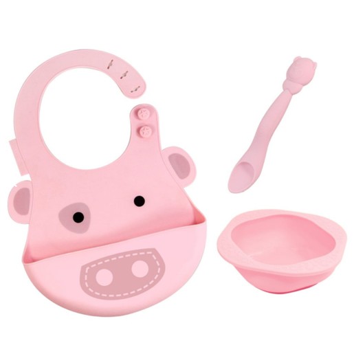 Marcus & Marcus Baby Feeding Set Pig Σετ Φαγητού Γουρουνάκι, με Σαλιάρα, Μπολ & Κουτάλι σε Ροζ Χρώμα Marcus & Marcus Baby Feeding Set Pig Σετ Φαγητού Γουρουνάκι, με Σαλιάρα, Μπολ & Κουτάλι σε Ροζ Χρώμα