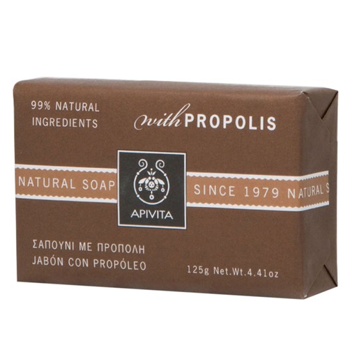 Apivita Natural Soap With Propolis 125g Apivita Natural Soap With Propolis 125g