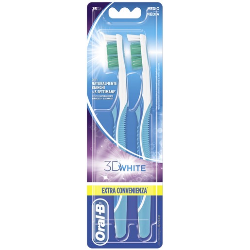 Oral-B 3D White Complete Clean Οδοντόβουρτσα 35 Medium 2 τεμάχια Oral-B 3D White Complete Clean Οδοντόβουρτσα 35 Medium 2 τεμάχια