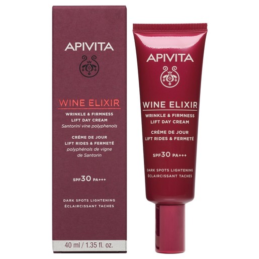 Apivita Wine Elixir Wrinkle & Firmness Lift Day Cream Spf30 PA+++, 40ml