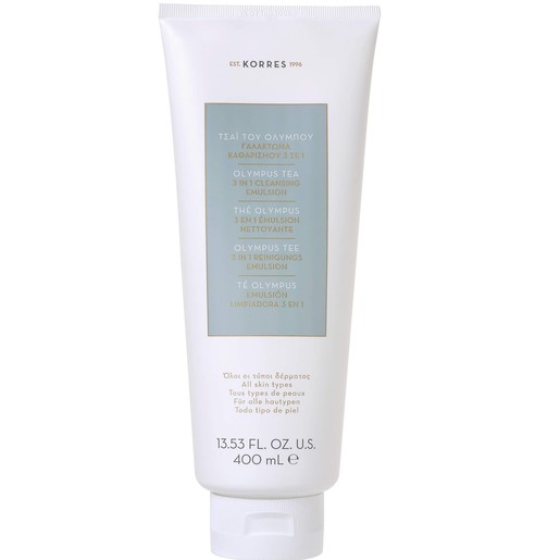 Korres Olympus Tea 3 In 1 Cleansing Emulsion 400ml Korres Olympus Tea 3 In 1 Cleansing Emulsion 400ml