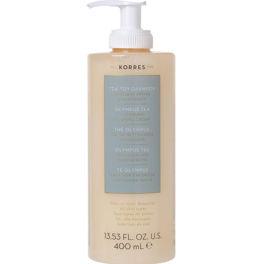 Korres Cleansing Foaming Cream Αφρώδης Κρέμα Καθαρισμού με Τσάι του Ολύμπου για Πρόσωπο & Μάτια 400ml Korres Cleansing Foaming Cream Αφρώδης Κρέμα Καθαρισμού με Τσάι του Ολύμπου για Πρόσωπο & Μάτια 400ml