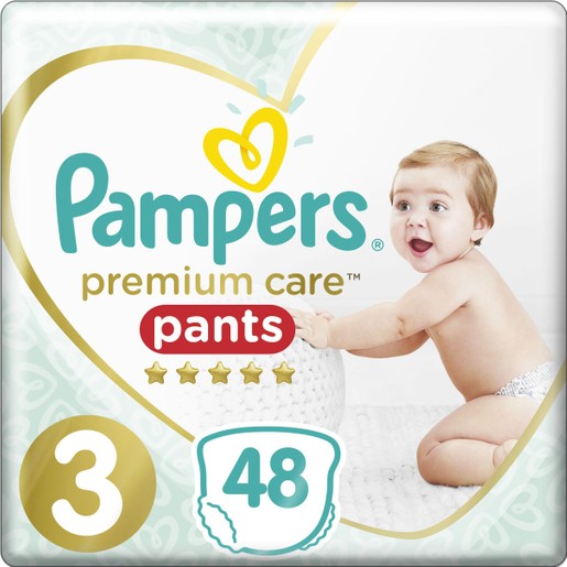 Pampers Premium Care Pants Jumbo Pack No3 (6-11kg) 48 πάνες Pampers Premium Care Pants Jumbo Pack No3 (6-11kg) 48 πάνες