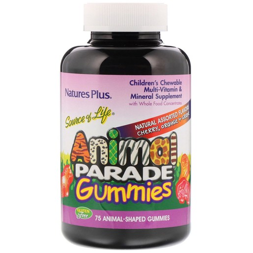 Natures Plus Animal Parade Gummies Assorted Συμπλήρωμα Διατροφής Πλούσιο σε Βιταμίνες & Μέταλλα 75 Μασώμενα Ζωάκια Natures Plus Animal Parade Gummies Assorted Συμπλήρωμα Διατροφής Πλούσιο σε Βιταμίνες & Μέταλλα 75 Μασώμενα Ζωάκια