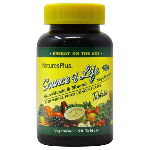 Natures Plus Source of Life Multi-Vitamin & Mineral Μοναδική Φόρμουλα με 56 Διαφορετικά Φυσικά Συστατικά 90tabs Natures Plus Source of Life Multi-Vitamin & Mineral Μοναδική Φόρμουλα με 56 Διαφορετικά Φυσικά Συστατικά 90tabs