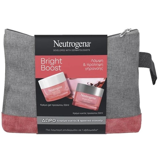 Neutrogena Πακέτο Προσφοράς Bright Boost Gel Cream 50ml & Δώρο Bright Boost Nihgt Cream 50ml & Νεσεσέρ