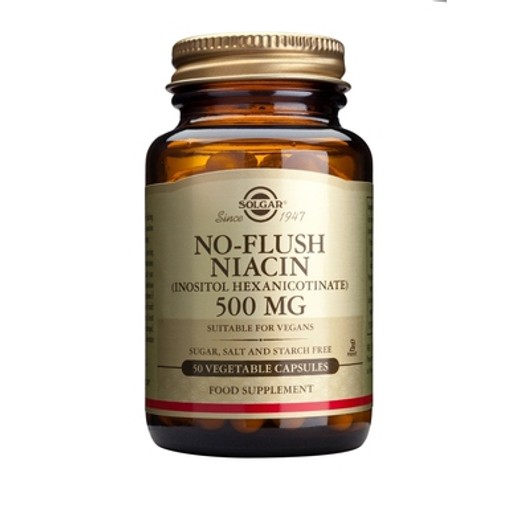 Solgar Νo Flush Niacin (B3) 500mg 50 veg.caps Solgar Νo Flush Niacin (B3) 500mg 50 veg.caps