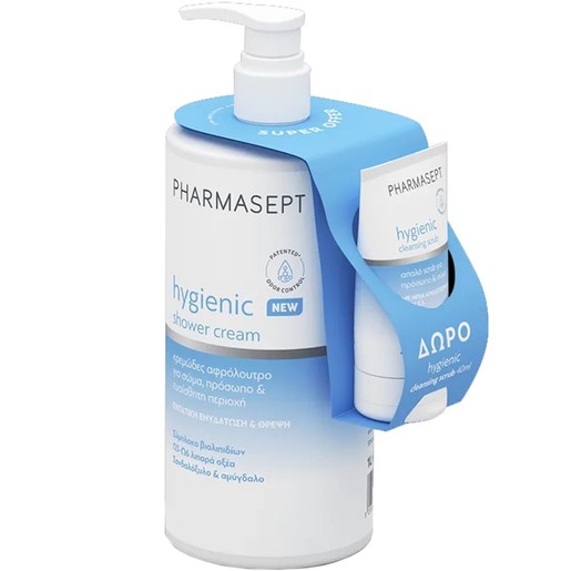 Pharmasept Promo Hygienic Shower Cream 1000ml & Δώρο Body & Face Cleansing Scrub 40ml