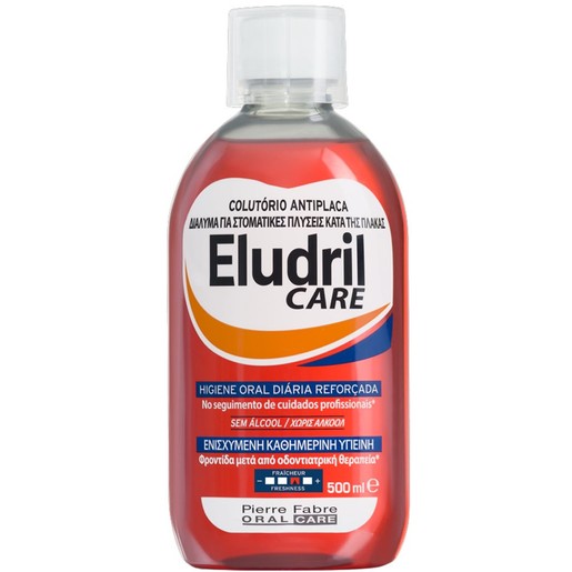 Eludril Care Daily Oral Hygiene Anti-Plaque Mouthwash 500ml