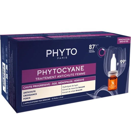 Phyto Phytocyane Anti-Hair Loss Treatment for Women for Progressive Hair Loss 12amp x 5ml